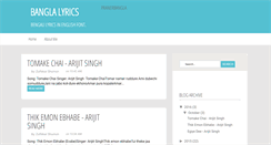 Desktop Screenshot of banglishlyrics.blogspot.com