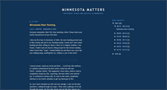 Desktop Screenshot of minnesotamatters.blogspot.com