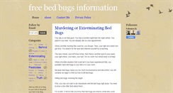 Desktop Screenshot of freebedbugs.blogspot.com