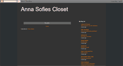 Desktop Screenshot of annasofiescloset.blogspot.com