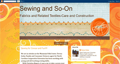 Desktop Screenshot of extensionsewingandso-on.blogspot.com