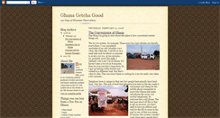 Desktop Screenshot of ghanagetchagood.blogspot.com