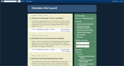 Desktop Screenshot of cherokeeiowaartscouncil.blogspot.com