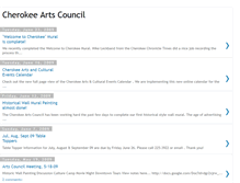 Tablet Screenshot of cherokeeiowaartscouncil.blogspot.com