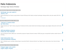 Tablet Screenshot of haloindonesia.blogspot.com