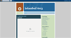 Desktop Screenshot of istanbul603.blogspot.com