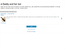 Tablet Screenshot of daddysbutchboi.blogspot.com