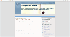 Desktop Screenshot of bloguedenotas.blogspot.com