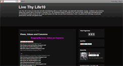 Desktop Screenshot of livethylife10.blogspot.com