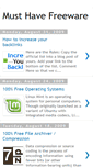 Mobile Screenshot of must-have-freeware.blogspot.com
