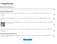 Tablet Screenshot of mangasforsale.blogspot.com