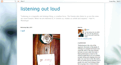 Desktop Screenshot of listeningoutloud.blogspot.com