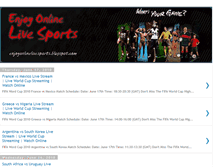 Tablet Screenshot of enjoy-live-sports.blogspot.com