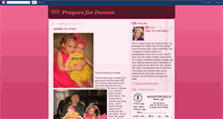 Desktop Screenshot of prayersfordoreen.blogspot.com