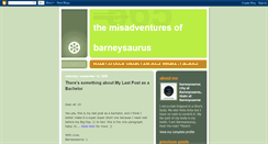 Desktop Screenshot of barneysaurus.blogspot.com