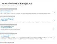 Tablet Screenshot of barneysaurus.blogspot.com