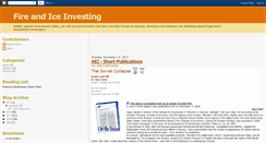 Desktop Screenshot of fire-and-ice-investing.blogspot.com
