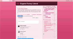 Desktop Screenshot of eugeneforseyliberal.blogspot.com