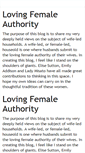 Mobile Screenshot of lovingfemaleauthority.blogspot.com