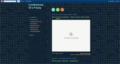 Desktop Screenshot of confessionsofafoxxy.blogspot.com