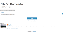 Tablet Screenshot of billybaxphotography.blogspot.com
