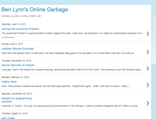 Tablet Screenshot of benlynn.blogspot.com