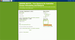 Desktop Screenshot of greenswatch.blogspot.com