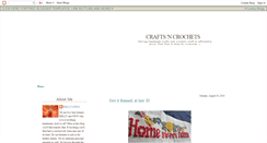 Desktop Screenshot of craftsandcrochets.blogspot.com