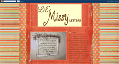 Desktop Screenshot of lilmissyletters.blogspot.com