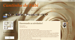 Desktop Screenshot of cantinhodefabi.blogspot.com