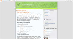 Desktop Screenshot of justinthechef.blogspot.com