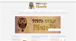 Desktop Screenshot of pibid-filosofia-ufrn.blogspot.com