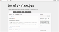 Desktop Screenshot of jurnalramadhan.blogspot.com