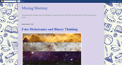 Desktop Screenshot of musing-mommy.blogspot.com