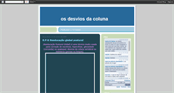 Desktop Screenshot of osdesviosdacoluna.blogspot.com