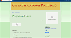 Desktop Screenshot of cursobasicopowerpoint2010.blogspot.com