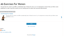 Tablet Screenshot of abexercisesforwomen.blogspot.com