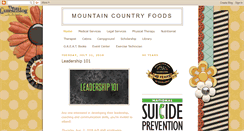 Desktop Screenshot of mountaincountryfoods.blogspot.com