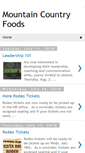 Mobile Screenshot of mountaincountryfoods.blogspot.com