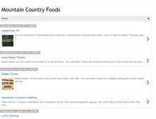 Tablet Screenshot of mountaincountryfoods.blogspot.com