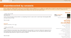 Desktop Screenshot of disemboweledbyweasels.blogspot.com