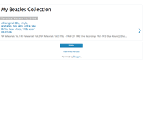 Tablet Screenshot of mybeatlescollection.blogspot.com