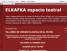 Tablet Screenshot of elkafkaespacioteatral.blogspot.com