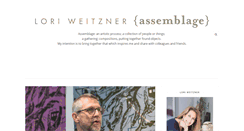 Desktop Screenshot of loriweitznerassemblage.blogspot.com