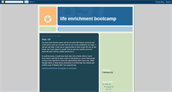 Desktop Screenshot of lifeenrichmentbootcamp09.blogspot.com