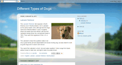 Desktop Screenshot of differenttypesofdogs.blogspot.com