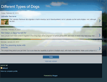 Tablet Screenshot of differenttypesofdogs.blogspot.com