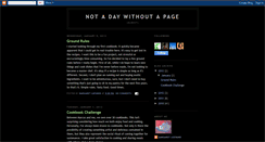 Desktop Screenshot of notadaywithoutapage.blogspot.com