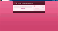 Desktop Screenshot of elmundodelasmanualidades.blogspot.com