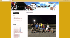 Desktop Screenshot of cuandocorremos.blogspot.com